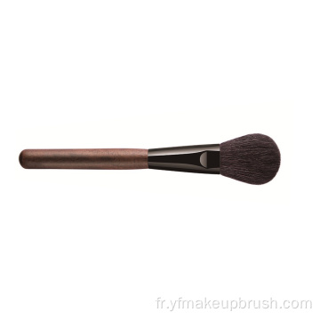 Brosse de maquillage en bois de sandale de cheveux de chèvre